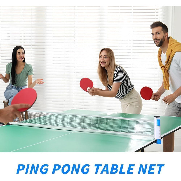 Мережа для настільного тенісу Flintronic, висувна, портативна, 170 см, для гри в приміщенні та на вулиці