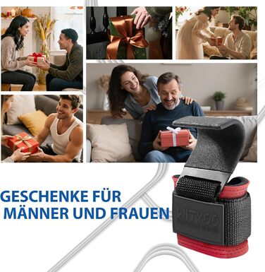 Допоміжні петлі для тяги, петлі для важкої атлетики, петлі для пауерліфтингу, для чоловіків та жінок, фітнес-аксесуар для силових тренувань, тяга, пауерліфтинг, кросфіт, червоний