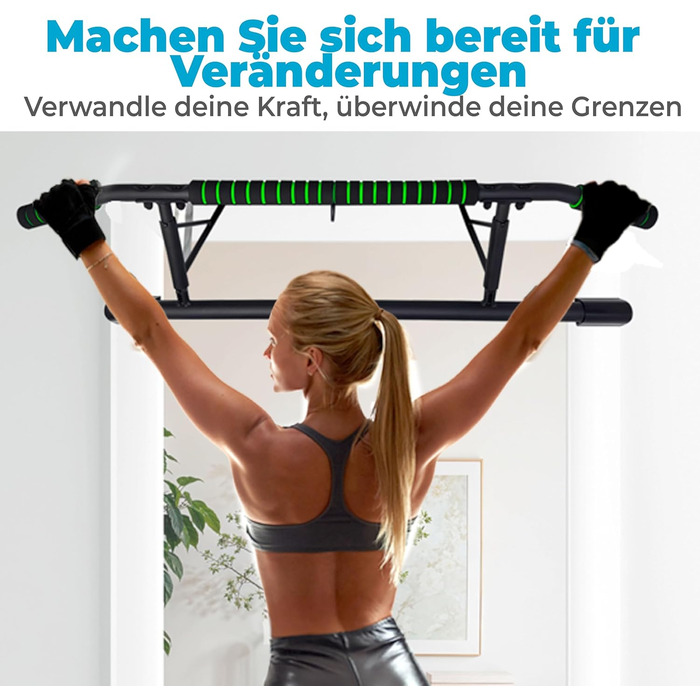 Рештокран для дверей OcioDual: турнік, петлі для підвіски, домашні тренування, фітнес