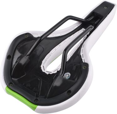 Сідло для гірського велосипеда Robuster, біло-зелене