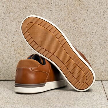 Чоловічі повсякденні кеди Bruno Marc Casual Sneaker — легке низьке взуття, дихаючі та зручні туфлі для прогулянок та подорожей, коричневі (розмір 46 EU, широка колодка)