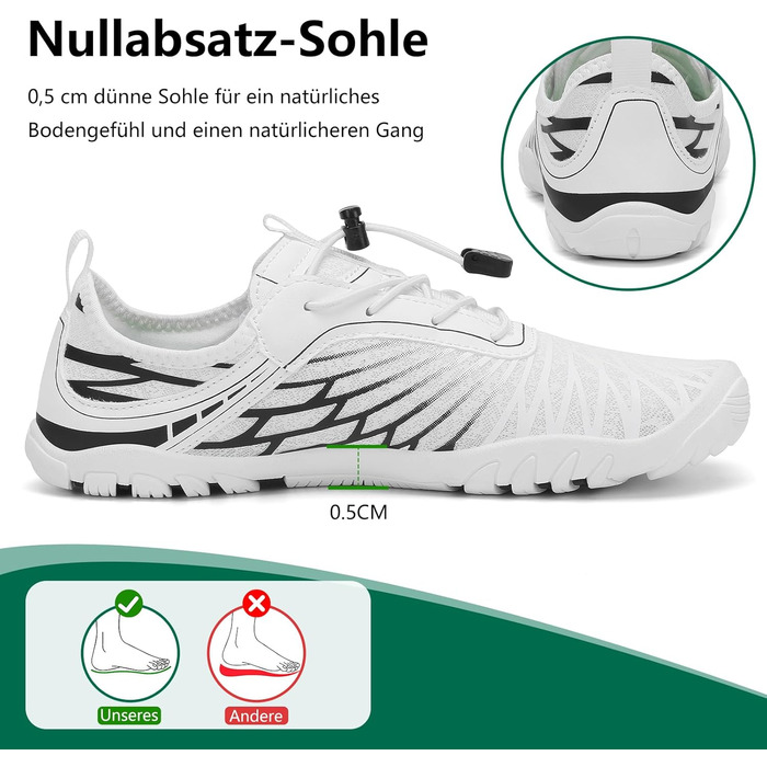 Жіночі шльопанці/сланці Saguaro для плавання та відпочинку, дихаючі, швидковисихаючі, широка передня частина, розмір 35-43, білі