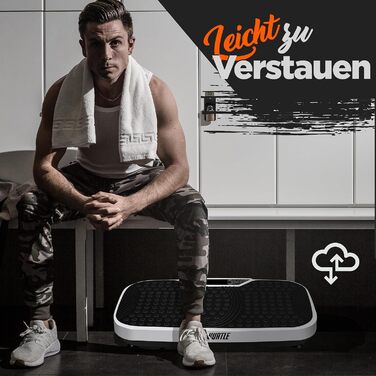 Віброплатформа для дому Hurtle: тренування всього тіла, спалювання жиру, масаж, фітнес, біла