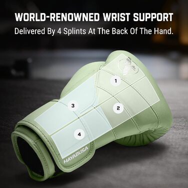 Боксерські рукавички Hayabusa T3 Kanpeki, 16oz, колір Літнє Мохове Зелене