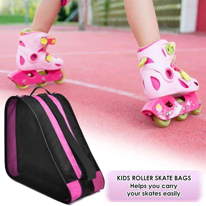 Сумка для роликів та ковзанів для дітей, рожева