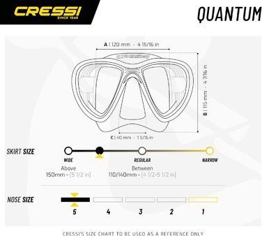 Дайвінгова маска Cressi Quantum прозора/рожева, універсальна