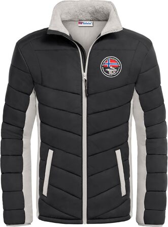 Зимова куртка Nebuus Genius для чоловіків (XXL, чорно-сіра)