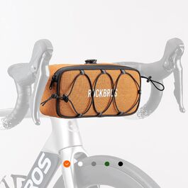 ROCKBROS велосипедна сумка Road-to-Sky на кермо, водонепроникна, з відбивачами, для MTB, шосейних та міських велосипедів, помаранчева