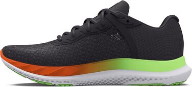 Чоловічі бігові кросівки Under Armour Charged Breeze, 42 EU, сірий Jet Gray/ Quirky Lime
