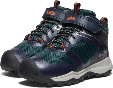 KEEN Wandero Mid - Водонепроникні дитячі черевики для туризму, Sky Captain Sea Moss, 35 EU