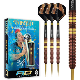Дротики Red Dragon Peter Snakebite Wright Copper Fusion Premium Wolfram, 23 г, з оперенням і стрижнями