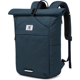 SKYSPER Рюкзак Rolltop для підлітків і дорослих, місткий шкільний рюкзак з відділенням для ноутбука, універсальний міський рюкзак для університету, роботи, подорожей, велоспорту, чоловічий та жіночий