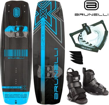 Вейкборд Brunelli Carbon 138 см з кріпленнями XL (43-47)