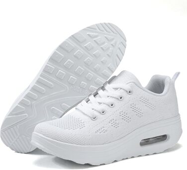 Жіночі бігові кросівки AHICO: легкі, дихаючі, для бігу та прогулянок (37 EU, білий)