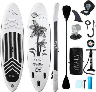 Надувний SUP Борд для двох: Paddle Board, Stand-up Paddling Board, SUP Борд, 200 кг, білий