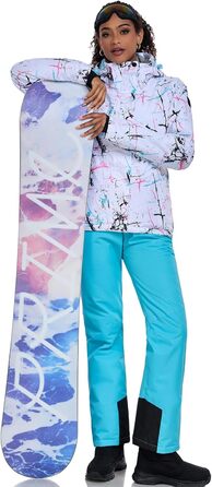 Жіночий сніговий костюм HOTIAN, водонепроникний, вітронепроникний, теплий, для катання на лижах, сноуборді, походів та альпінізму. Кольори: блакитний та блакитний