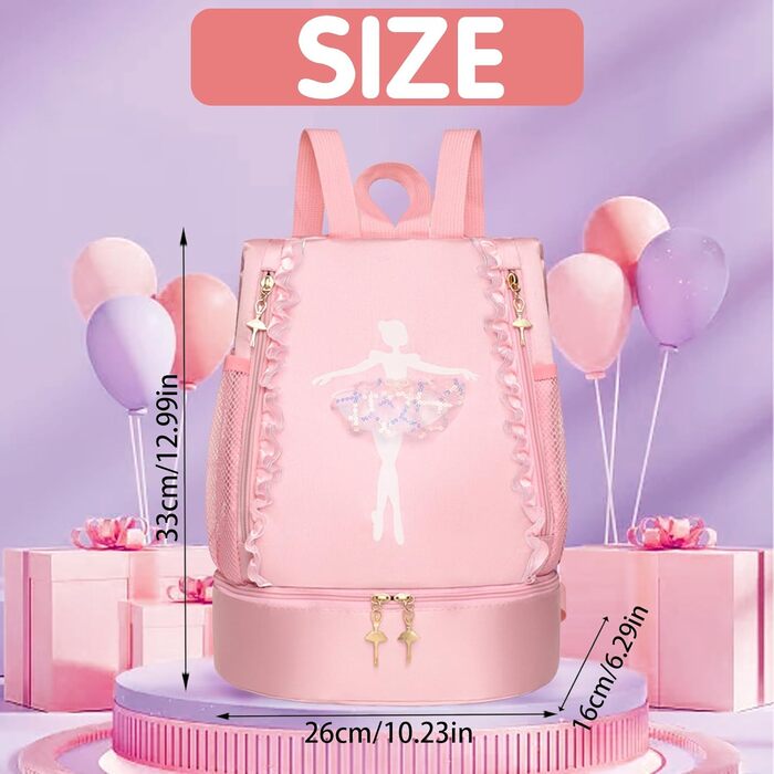 Дитяча спортивна сумка Youyike, водонепроникний рюкзак з відділенням для мокрого одягу, для дівчаток та хлопчиків, зелений, для танців та спорту