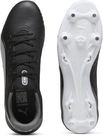 Кросівки футбольні PUMA King Match Mxsg - унісекс, 42.5 EU, чорно-біло-сірий