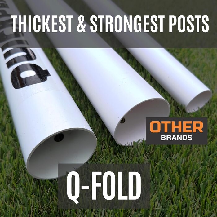 QUICKPLAY Q-Fold футбольні ворота для саду, складані за 30 секунд, міцна всепогодна сітка для дітей і дорослих