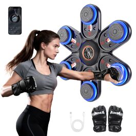 Боксерський тренажер Holilo з Bluetooth, LED підсвіткою та музикою - для дорослих і дітей