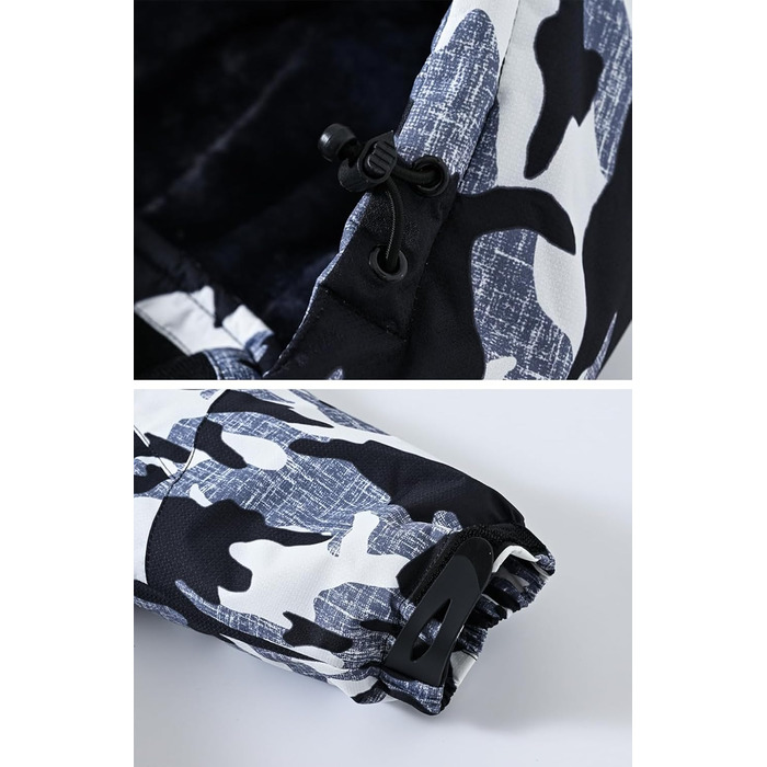 Чоловіча куртка Ysento для катання на лижах та активного відпочинку, зимова, софтшел, водонепроникна, тепла, з капюшоном, камуфляж (XL)