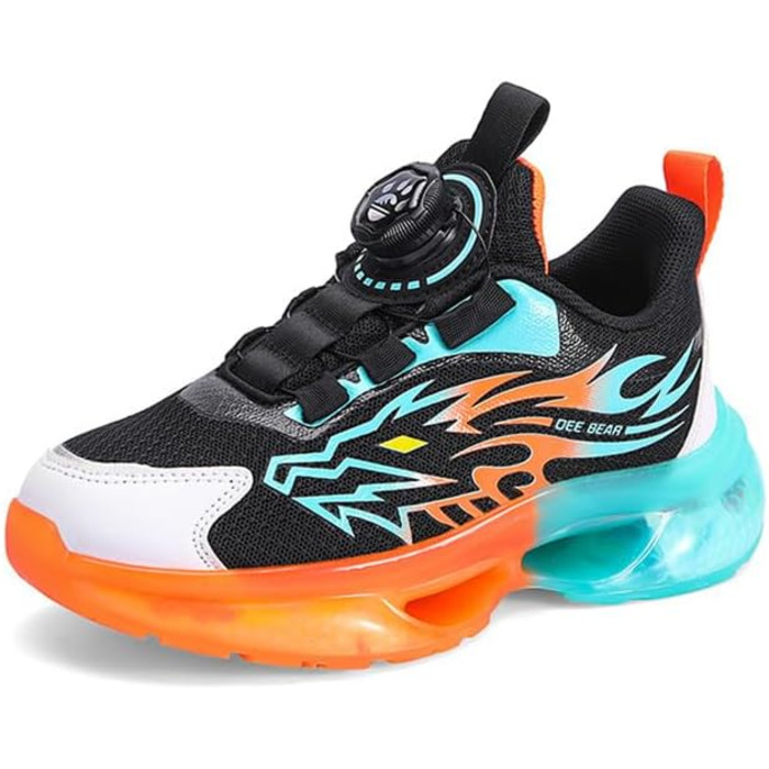 Дитячі баскетбольні кросівки Neu Kinder з шнурівкою-швенк, сітка, оранжевий колір, розмір 29-39