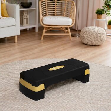 Hop-Sport Steppbrett HS-PP033AS: регульований степер для фітнесу з 3 сходами та антиковзким покриттям, витримує до 350 кг