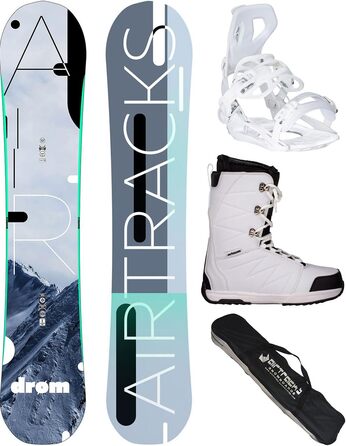 Комплект сноубордистський Airtracks Drom Rocker: сноуборд, кріплення Master W Fastec, черевики Star W, сумка для сноуборду (140-155 см)