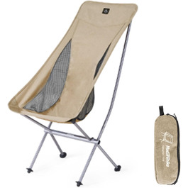 Складний туристичний стілець Naturehike Khaki L - легкий, для кемпінгу, риболовлі, пікніка та хайкінгу
