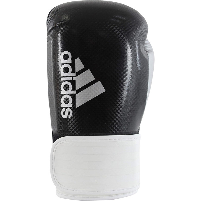 Боксерські рукавички adidas Hybrid 65, 10 унцій, чорні/білі, для чоловіків