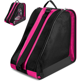 Сумка для роликів та ковзанів для дітей, рожева. З регульованим ремінцем. Підходить для роликів, ковзанів та хокею.