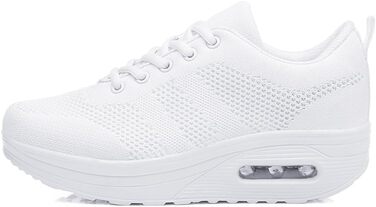 Кросівки жіночі Sisttke Outdoor білі, легкі дихаючі на платформі для спорту та відпочинку 39 EU