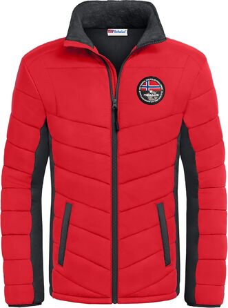 Зимова куртка Nebulus Genius для чоловіків, червоно-чорна