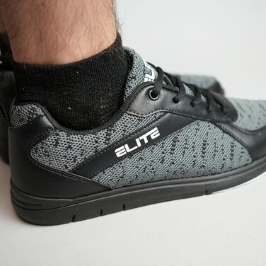 Чоловічі боулінгові черевики ELITE Pinnacle – легкі, універсальні, комфортні, преміум-якість, сірі, камуфляжні, 48 EU, 47.5 EU, широкі, чорні, сірі