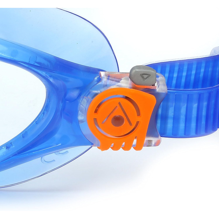 Дитяча плавальна маска AQUASPHERE Vista JR для дітей від 6 років, з УФ-захистом, силіконовим ущільненням, антифог та захистом від протікань, для хлопчиків і дівчаток, синя та оранжева, прозора лінза