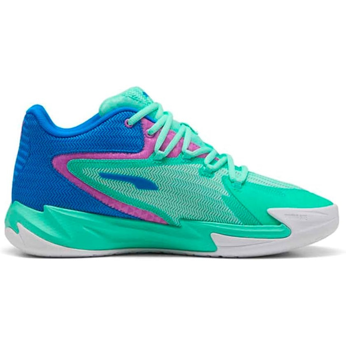 Кросівки баскетбольні PUMA Dagger (44 EU, Green Glimmer Pure Magenta)