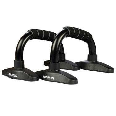 PROIRON Віджимальні ручки для віджимань Push Up Bars - 1 пара, сталева стержня, пінопластові ручки, кутова стійка, захист зап'ясть, тренування грудей, фітнес, бодібілдинг
