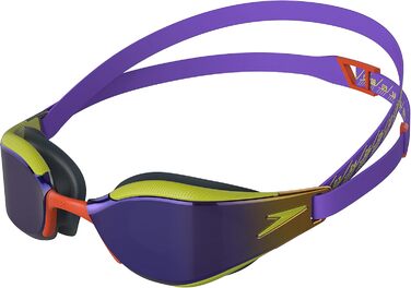 Унісекс окуляри для плавання Speedo Fastskin Hyper Elite з дзеркальним покриттям, універсальний розмір, фіолетово-зелені