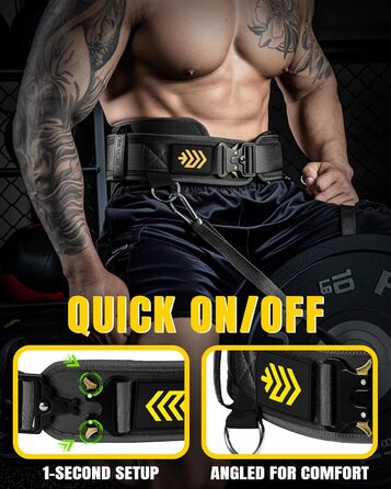 Пояс для важкої атлетики Manueklear 2-в-1 з мотузкою 92 см, подвійний, для пауерліфтингу та фітнесу, з навантаженням, чорний, S (26-29 дюймів)