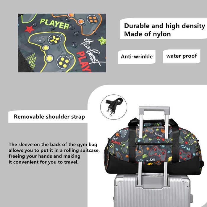 Спортивна сумка Kinder з відділенням для взуття, водонепроникна, для плавання та занять спортом