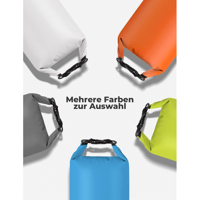 Водонепроникний мішок Glymnis Dry Bag 10L/20L: Сумка для водного спорту, пляжу, кемпінгу (Блакитний)