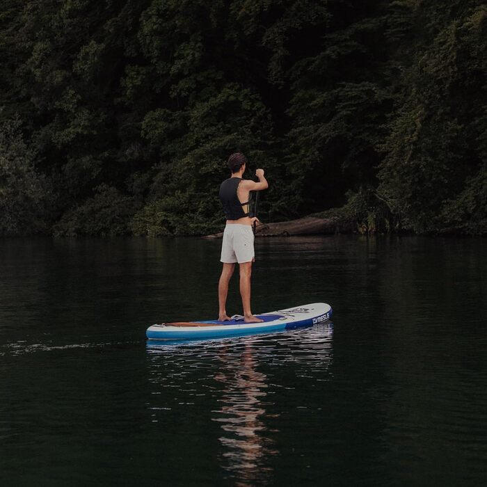 Жилет для плавання MESLE Adult Promo, універсальний 50N, для чоловіків та жінок, для SUP, каное, вейкбордингу, водних лиж, захисний жилет, для човнів (чорно-зелений)