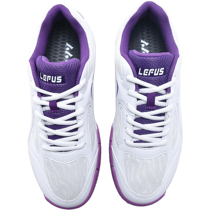 Жіночі тенісні кросівки P601, антиковзаючі, з амортизацією, стабілізуючі, дихаючі, для корта, розмір 38 EU, білі, фіолетові