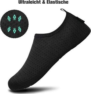 Чоботи для плавання Saguaro: чоловічі та жіночі, для води, пляжу, серфінгу, дайвінгу, неопренові, чорні, розмір EU 36-47