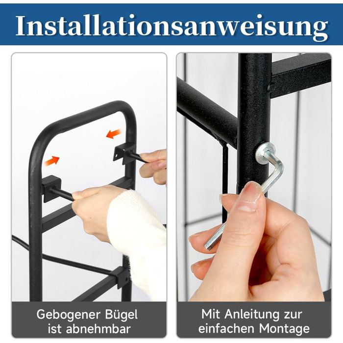 Стенд для зберігання баскетбольних м'ячів Ballständer: полиця для спортивного обладнання, відкидна стійка-тримач на 5 м'ячів та кошиків, баскетбольний кошик для регбі, волейболу, футболу