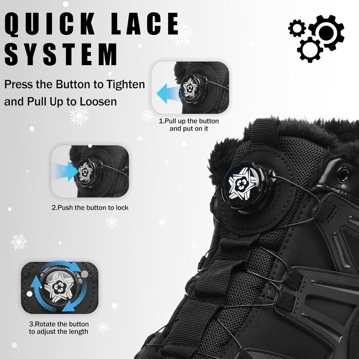 Зимові захисні чоботи,  водонепроникні для чоловіків та жінок. Робочі черевики з повітряною подушкою, сталевим підноском, утеплені, розміри 36-47 EU, чорний.