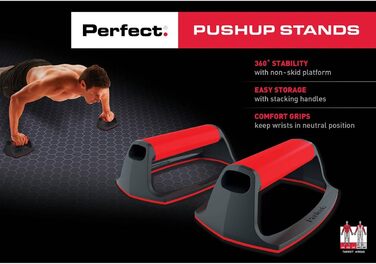 Perfect Fitness Pushup Steht - Розширювач для віджимань, тренажер для рук та грудей