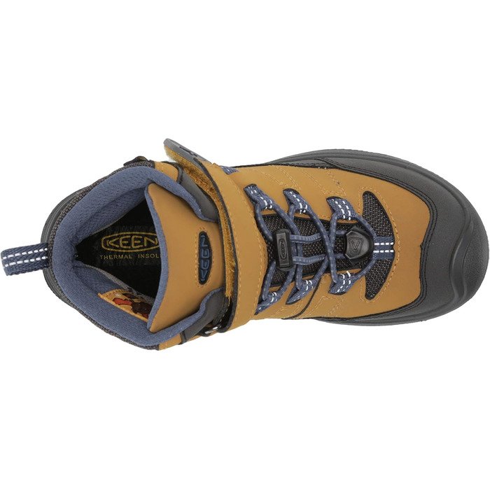 KEEN Redwood Mid - водонепроникні трекінгові черевики для дітей (32/33 EU, Harvest Gold Vintage Indigo)