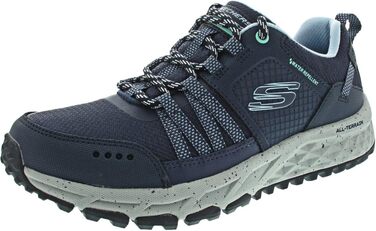Жіночі трекінгові черевики Skechers Escape Plan - Navy Leather Mesh Blue Trim (35.5 EU)
