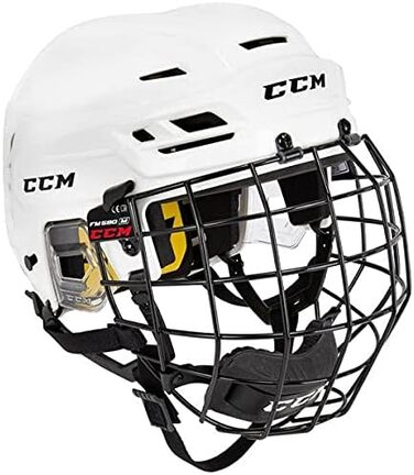 Хокейний шолом CCM Tacks 210 Combo для дорослих, червоний, XS